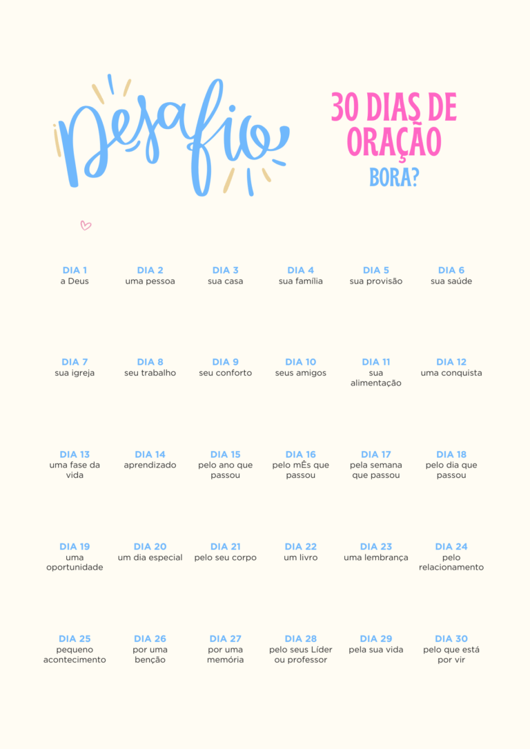 caderno de oração atemporal atualizado